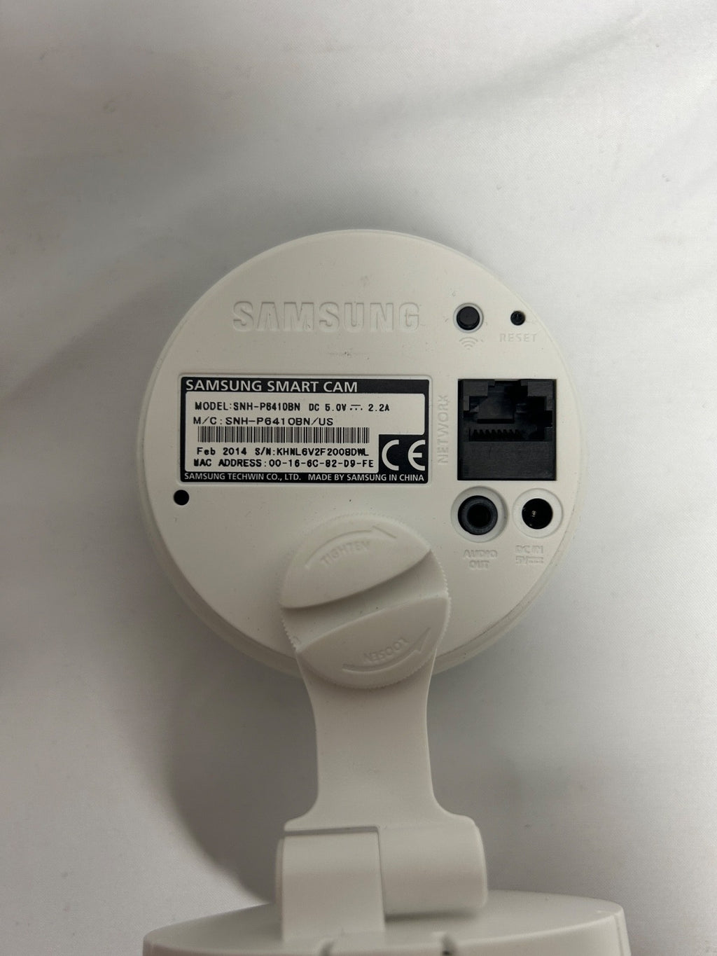 Samsung SmartCam SNH-P6410BN Wi-Fi Wireless Security Camera – (Camera Only)