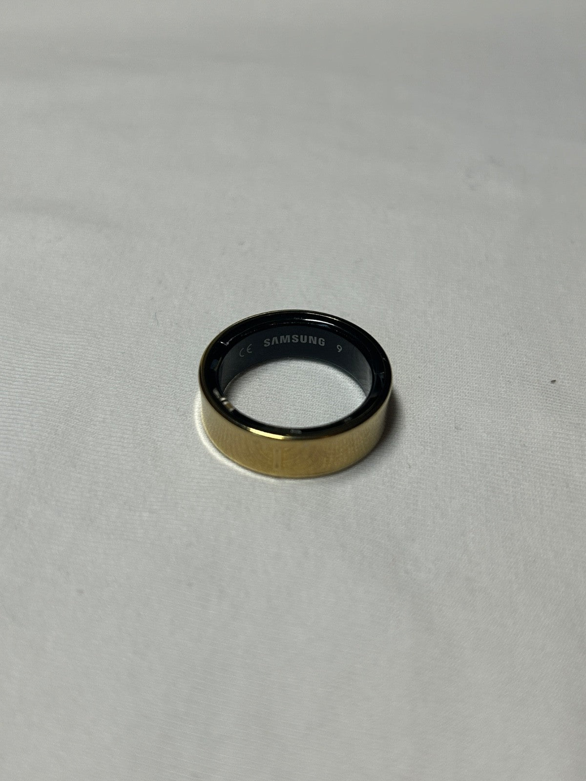 Samsung Galaxy Ring Titanium Gold SM-Q509 AI Smart Ring Bluetooth - Size 9