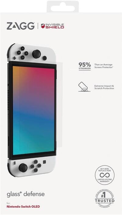 ZAGG - InvisibleShield Glass+ Defense Screen Protector for Nintendo Switch OLED