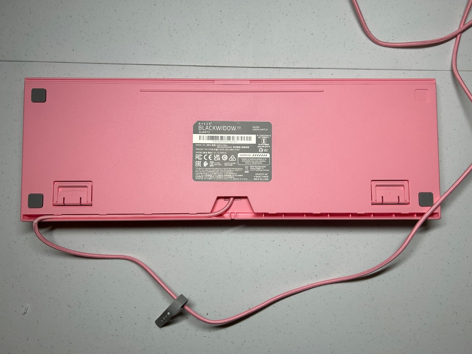 Razer BlackWidow V3 Quartz Mechanical Gaming Keyboard – Pink