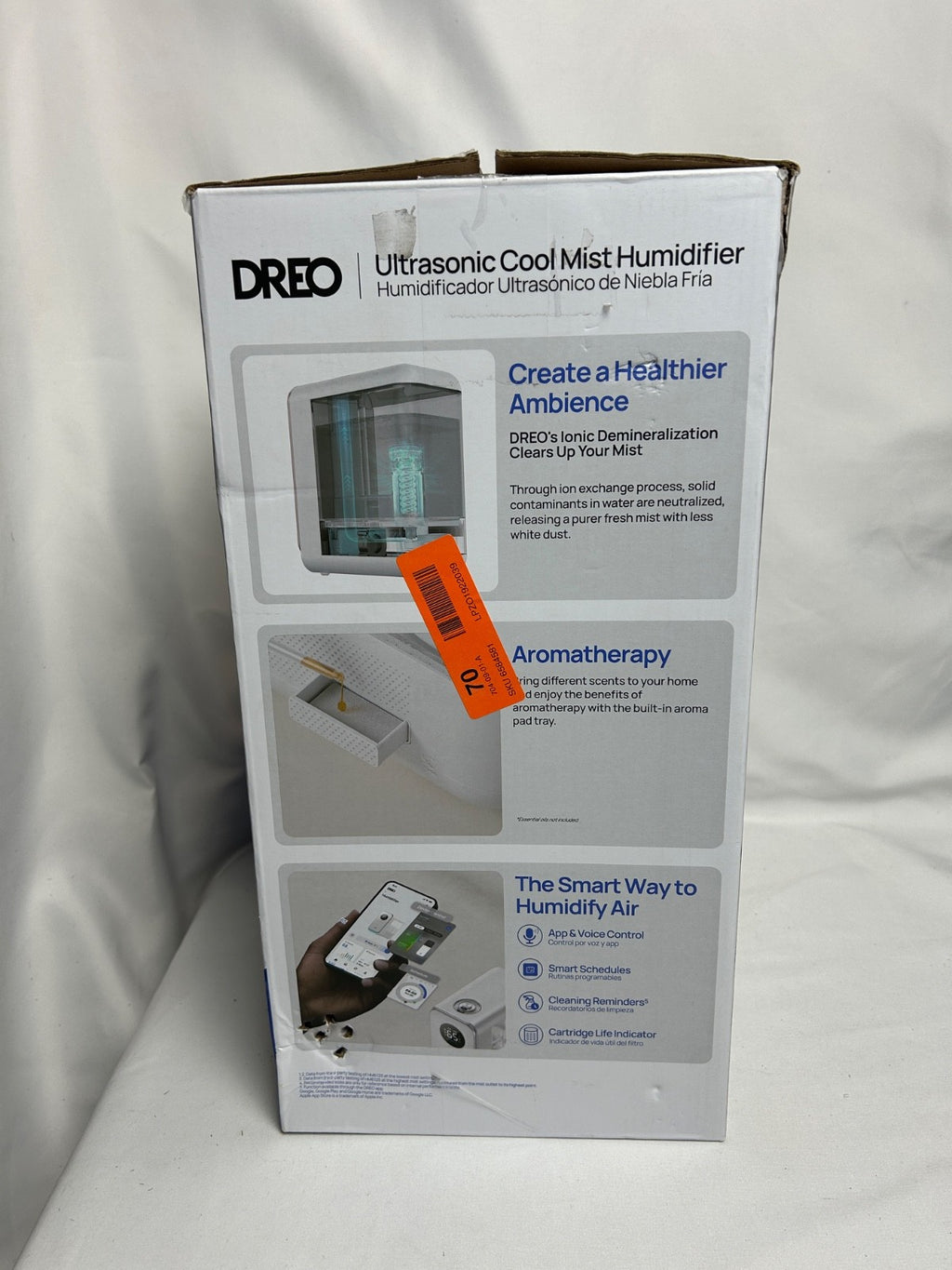 Dreo 1.3G Smart Cool Mist Humidifier w/ Oil Diffuser & Nightlight – White