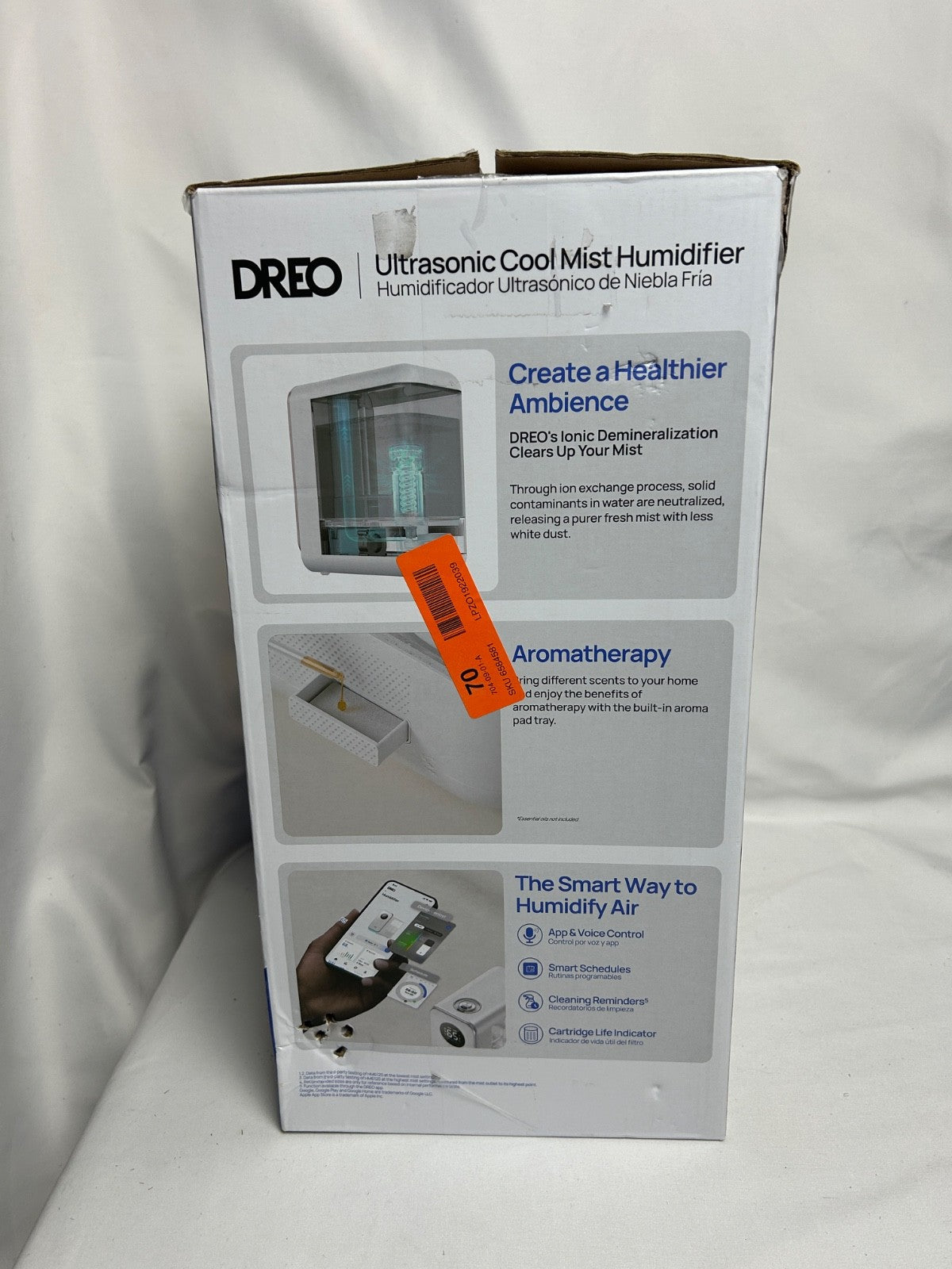 Dreo 1.3G Smart Cool Mist Humidifier w/ Oil Diffuser & Nightlight – White