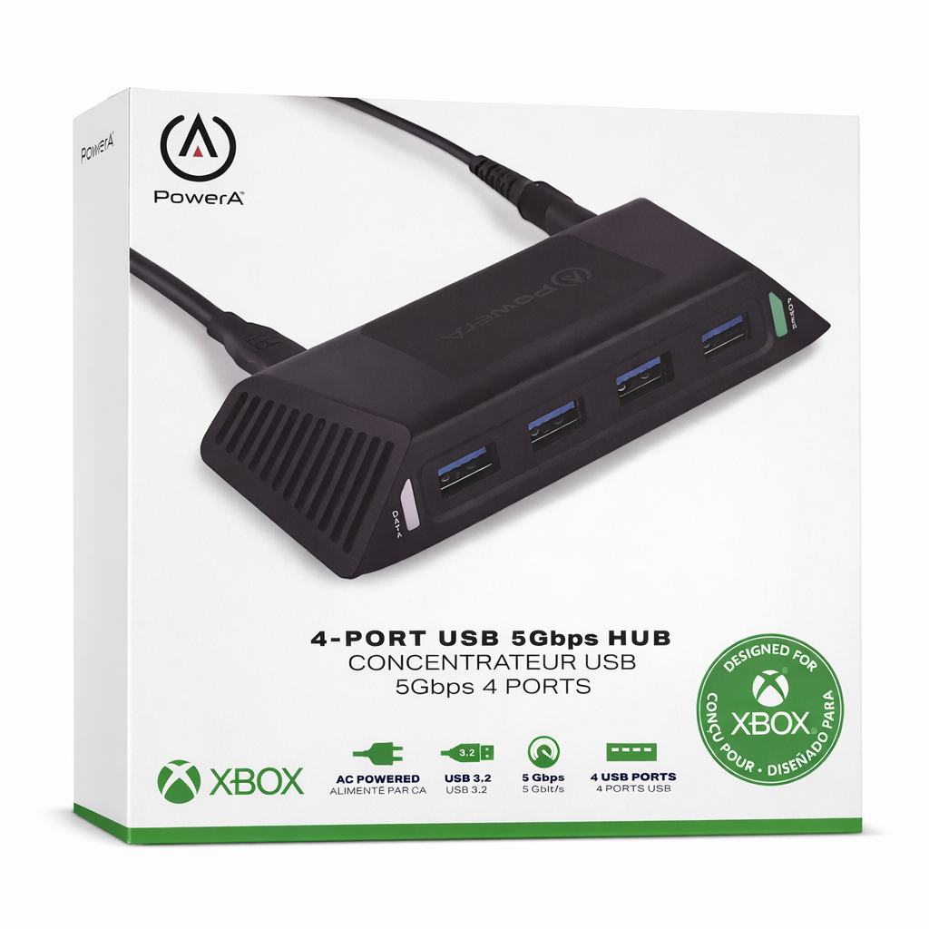 PowerA 4-Port USB 3.2 Hub XBACC0220-01 for Xbox