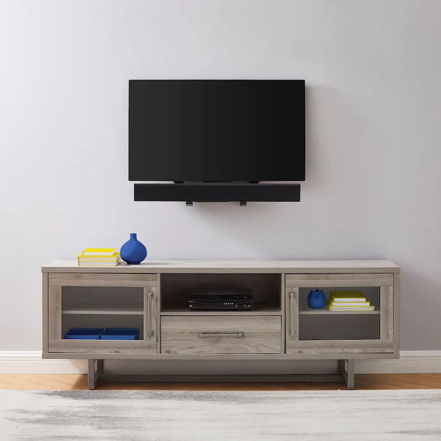 Best Buy essentials™ - Rear/Bottom Soundbar Wall Mount for Most 15 lb. Soundbars