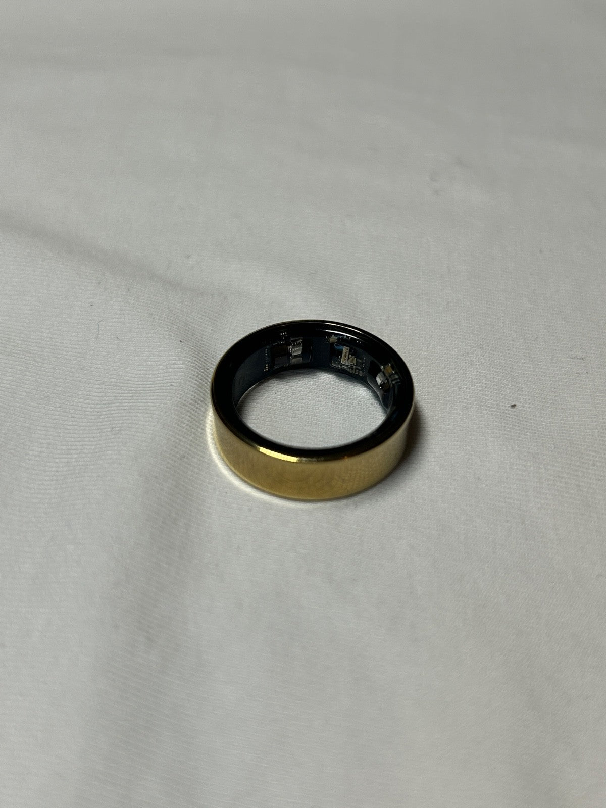 Samsung Galaxy Ring Titanium Gold SM-Q509 AI Smart Ring Bluetooth - Size 9