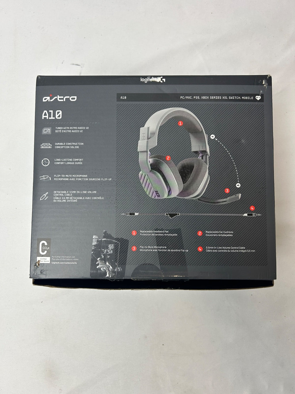 ASTRO A10 Gen 2 Wired Over-Ear Gaming Headset for Sony PS5/Microsoft Xbox Series