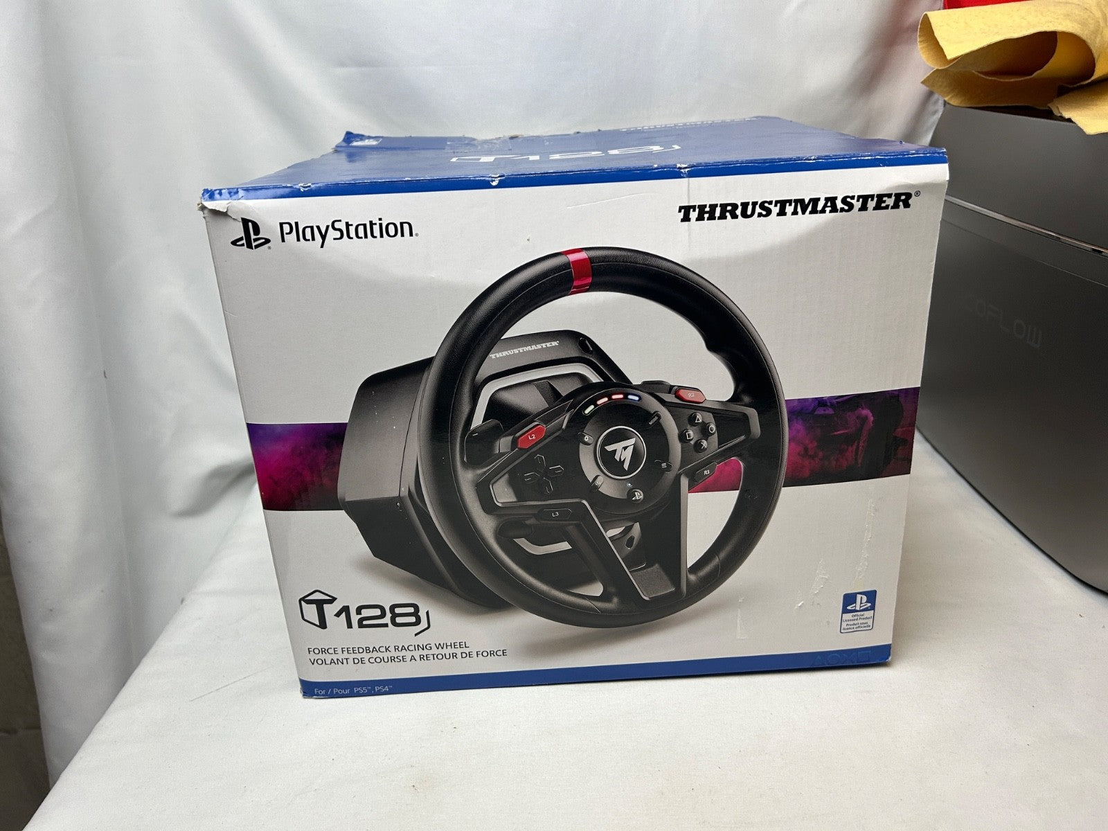 Thrustmaster - T128 Racing Wheel for PlayStation 4, 5 and PC - Black