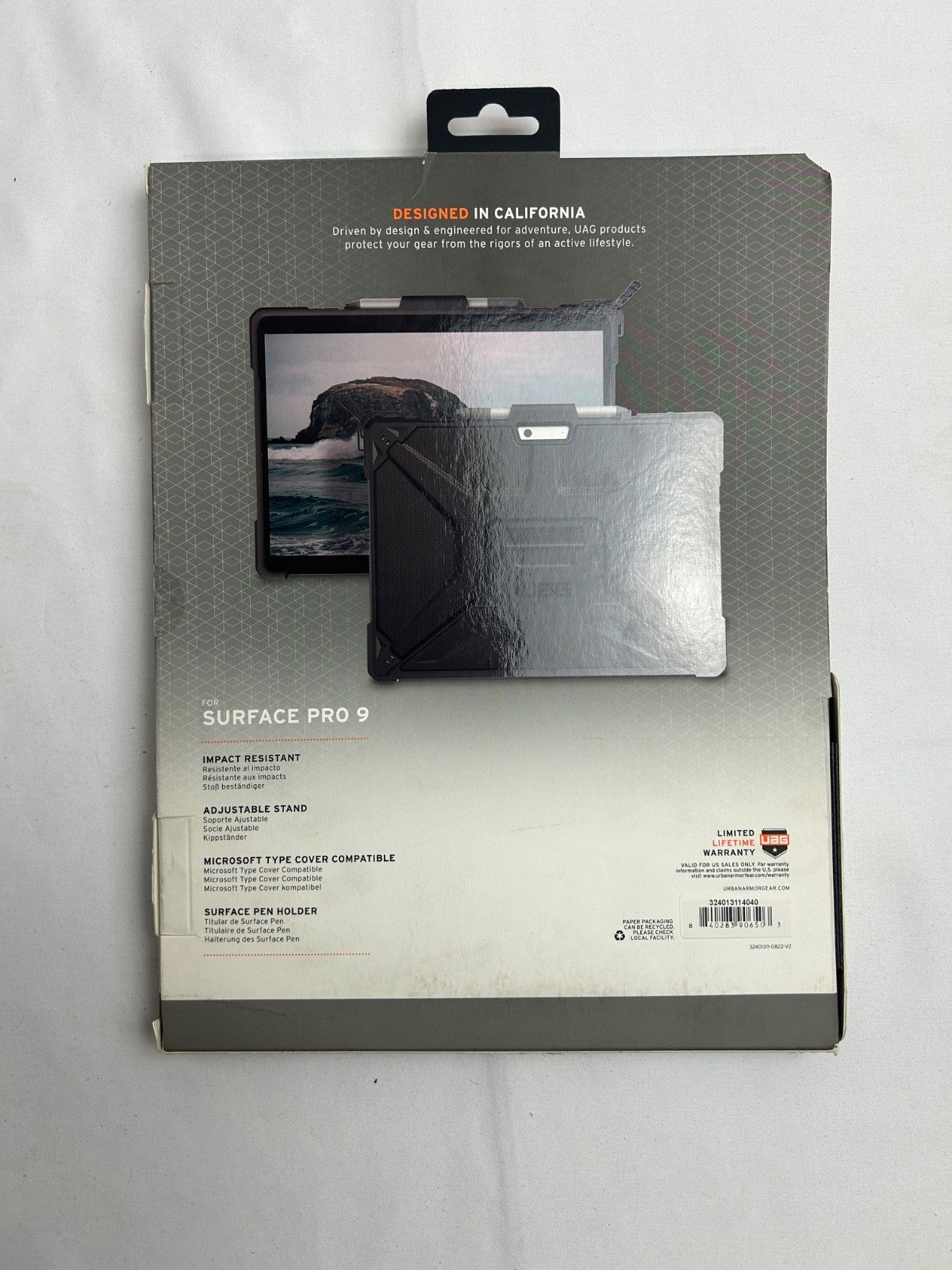 UAG - Microsoft Surface Pro 9 Next Metropolis Case  - Black