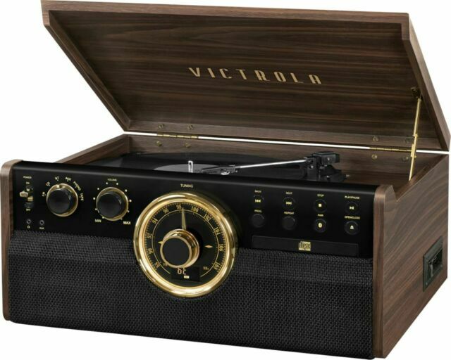Victrola Empire Signature 6-in-1 Record Player Bluetooth FM CD Cassette